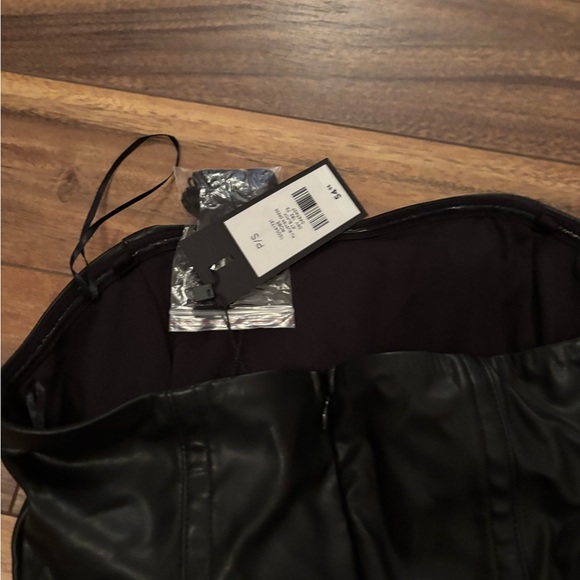 NWT faux leather dress. Size small - Picture 3 of 3